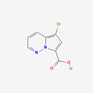 molecular formula C8H5BrN2O2 B2619812 5-Bromopyrrolo[1,2-b]pyridazine-7-carboxylic acid CAS No. 1935388-99-0