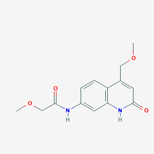 2-methoxy-N-(4-(methoxymethyl)-2-oxo-1,2-dihydroquinolin-7-yl)acetamide
