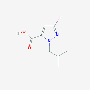 5-Iodo-2-(2-methylpropyl)pyrazole-3-carboxylic acid