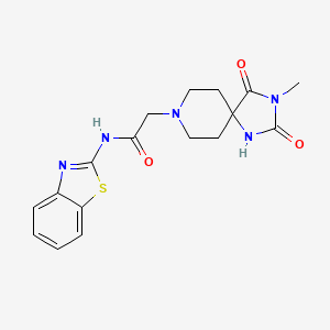 N-(benzo[d]thiazol-2-yl)-2-(3-methyl-2,4-dioxo-1,3,8-triazaspiro[4.5]decan-8-yl)acetamide