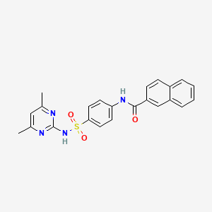 N-{4-[(4,6-dimethylpyrimidin-2-yl)sulfamoyl]phenyl}naphthalene-2-carboxamide