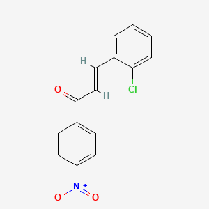 molecular formula C15H10ClNO3 B2619863 (2E)-3-(2-chlorophenyl)-1-(4-nitrophenyl)prop-2-en-1-one CAS No. 28022-03-9