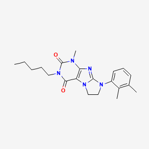 8-(2,3-dimethylphenyl)-1-methyl-3-pentyl-7,8-dihydro-1H-imidazo[2,1-f]purine-2,4(3H,6H)-dione