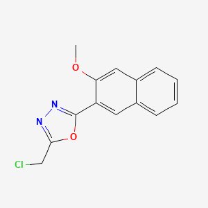 2-(Chloromethyl)-5-(3-methoxynaphthalen-2-yl)-1,3,4-oxadiazole