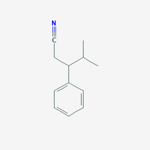 molecular formula C12H15N B2619891 3-Phenyl-4-methylpentanenitrile CAS No. 1131-43-7