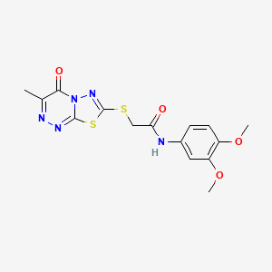 N-(3,4-dimethoxyphenyl)-2-((3-methyl-4-oxo-4H-[1,3,4]thiadiazolo[2,3-c][1,2,4]triazin-7-yl)thio)acetamide