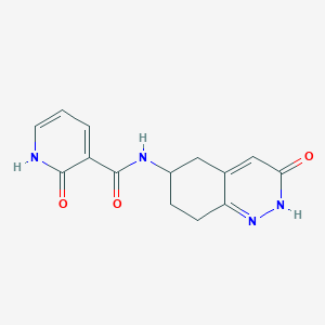 2-hydroxy-N-(3-oxo-2,3,5,6,7,8-hexahydrocinnolin-6-yl)nicotinamide