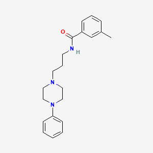 molecular formula C21H27N3O B2619921 3-methyl-N-(3-(4-phenylpiperazin-1-yl)propyl)benzamide CAS No. 1049375-27-0