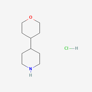 molecular formula C10H20ClNO B2619926 4-(Oxan-4-yl)piperidine hydrochloride CAS No. 1909326-53-9