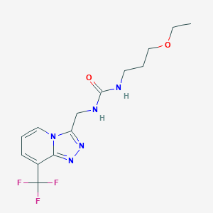 1-(3-Ethoxypropyl)-3-((8-(trifluoromethyl)-[1,2,4]triazolo[4,3-a]pyridin-3-yl)methyl)urea