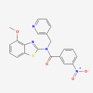 N-(4-methoxybenzo[d]thiazol-2-yl)-3-nitro-N-(pyridin-3-ylmethyl)benzamide