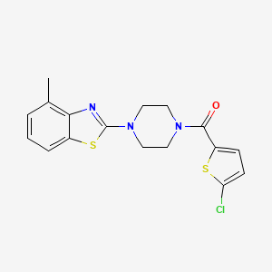 (5-Chlorothiophen-2-yl)(4-(4-methylbenzo[d]thiazol-2-yl)piperazin-1-yl)methanone