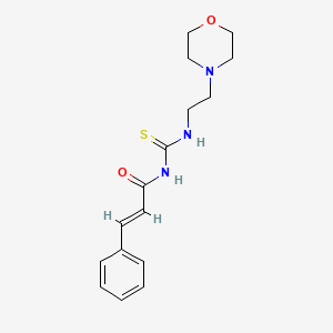 molecular formula C16H21N3O2S B2619946 (E)-N-(2-morpholin-4-ylethylcarbamothioyl)-3-phenylprop-2-enamide CAS No. 849063-39-4