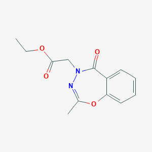 ethyl 2-[2-methyl-5-oxo-1,3,4-benzoxadiazepin-4(5H)-yl]acetate