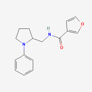 N-((1-phenylpyrrolidin-2-yl)methyl)furan-3-carboxamide