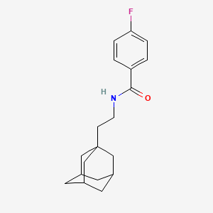molecular formula C19H24FNO B2619980 N-[2-(1-adamantyl)ethyl]-4-fluorobenzamide CAS No. 433307-25-6