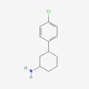 3-(4-Chlorophenyl)cyclohexan-1-amine