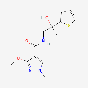 N-(2-hydroxy-2-(thiophen-2-yl)propyl)-3-methoxy-1-methyl-1H-pyrazole-4-carboxamide