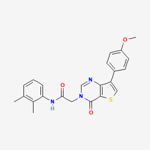 molecular formula C23H21N3O3S B2620003 N-(2,3-dimethylphenyl)-2-[7-(4-methoxyphenyl)-4-oxothieno[3,2-d]pyrimidin-3(4H)-yl]acetamide CAS No. 1207011-85-5