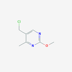 molecular formula C7H9ClN2O B2620008 5-(Chloromethyl)-2-methoxy-4-methylpyrimidine CAS No. 1555080-80-2
