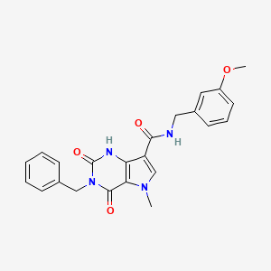 3-benzyl-N-(3-methoxybenzyl)-5-methyl-2,4-dioxo-2,3,4,5-tetrahydro-1H-pyrrolo[3,2-d]pyrimidine-7-carboxamide