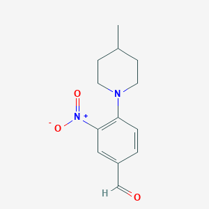 4-(4-Methylpiperidin-1-yl)-3-nitrobenzaldehyde