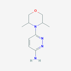 molecular formula C10H16N4O B2620066 6-(3,5-Dimethylmorpholino)pyridazin-3-amine CAS No. 736879-79-1