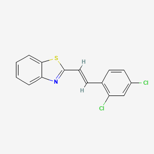 2-[(E)-2-(2,4-dichlorophenyl)ethenyl]-1,3-benzothiazole