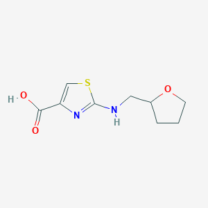 molecular formula C9H12N2O3S B2620072 2-[(Oxolan-2-ylmethyl)amino]-1,3-thiazole-4-carboxylic acid CAS No. 1239728-67-6