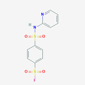 molecular formula C11H9FN2O4S2 B2620077 4-(Pyridin-2-ylsulfamoyl)benzenesulfonyl fluoride CAS No. 1607312-32-2