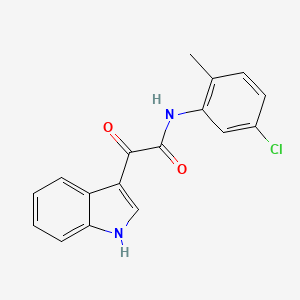 molecular formula C17H13ClN2O2 B2620090 N-(5-chloro-2-methylphenyl)-2-(1H-indol-3-yl)-2-oxoacetamide CAS No. 852367-88-5