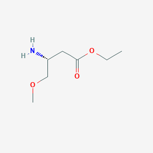 molecular formula C7H15NO3 B2620091 Ethyl (3R)-3-amino-4-methoxybutanoate CAS No. 2287237-53-8
