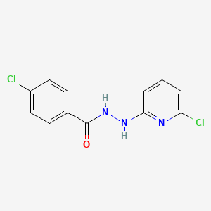 molecular formula C12H9Cl2N3O B2620131 4-chloro-N'-(6-chloropyridin-2-yl)benzohydrazide CAS No. 478063-96-6