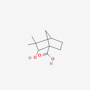 molecular formula C10H16O3 B2620137 2-Hydroxy-3,3-dimethylbicyclo[2.2.1]heptane-1-carboxylic acid CAS No. 469-73-8