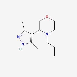 3-(3,5-Dimethyl-1H-pyrazol-4-yl)-4-propylmorpholine