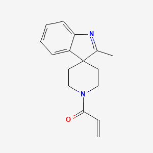 molecular formula C16H18N2O B2620179 1-(2-Methylspiro[indole-3,4'-piperidine]-1'-yl)prop-2-en-1-one CAS No. 2195966-51-7