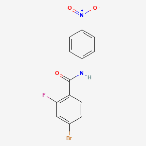 molecular formula C13H8BrFN2O3 B2620183 4-bromo-2-fluoro-N-(4-nitrophenyl)benzamide CAS No. 391223-26-0