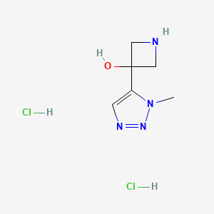 3-(1-methyl-1H-1,2,3-triazol-5-yl)azetidin-3-ol dihydrochloride