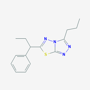 6-(1-Phenylpropyl)-3-propyl[1,2,4]triazolo[3,4-b][1,3,4]thiadiazole