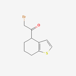 molecular formula C10H11BrOS B2620190 2-Bromo-1-(4,5,6,7-tetrahydro-1-benzothiophen-4-yl)ethanone CAS No. 1504948-18-8