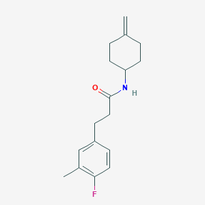3-(4-fluoro-3-methylphenyl)-N-(4-methylenecyclohexyl)propanamide