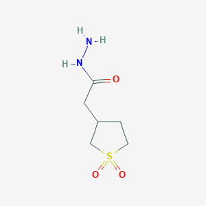 molecular formula C6H12N2O3S B2620194 2-(1,1-Dioxo-1lambda6-thiolan-3-yl)acetohydrazide CAS No. 515169-85-4