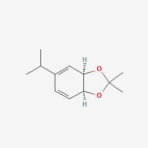 molecular formula C12H18O2 B2620200 (3aR,7aS)-5-isopropyl-2,2-dimethyl-3a,7a-dihydrobenzo[d][1,3]dioxole (racemic) CAS No. 1998128-12-3