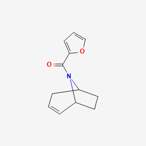 molecular formula C12H13NO2 B2620210 (1R,5S)-8-azabicyclo[3.2.1]oct-2-en-8-yl(furan-2-yl)methanone CAS No. 1797335-01-3