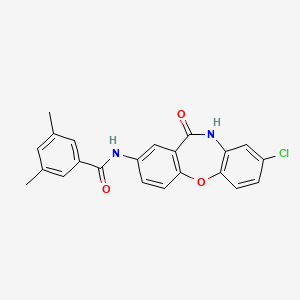 N-(8-chloro-11-oxo-10,11-dihydrodibenzo[b,f][1,4]oxazepin-2-yl)-3,5-dimethylbenzamide