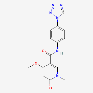 N-(4-(1H-tetrazol-1-yl)phenyl)-4-methoxy-1-methyl-6-oxo-1,6-dihydropyridine-3-carboxamide