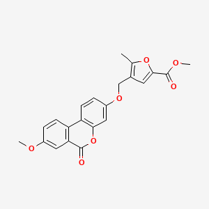 Methyl 4-[(8-methoxy-6-oxobenzo[c]chromen-3-yl)oxymethyl]-5-methylfuran-2-carboxylate