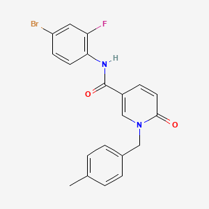 N-(4-bromo-2-fluorophenyl)-1-(4-methylbenzyl)-6-oxo-1,6-dihydropyridine-3-carboxamide