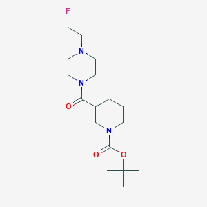 Tert-butyl 3-(4-(2-fluoroethyl)piperazine-1-carbonyl)piperidine-1-carboxylate