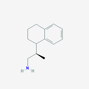 molecular formula C13H19N B2620237 (2R)-2-(1,2,3,4-Tetrahydronaphthalen-1-yl)propan-1-amine CAS No. 2248219-80-7